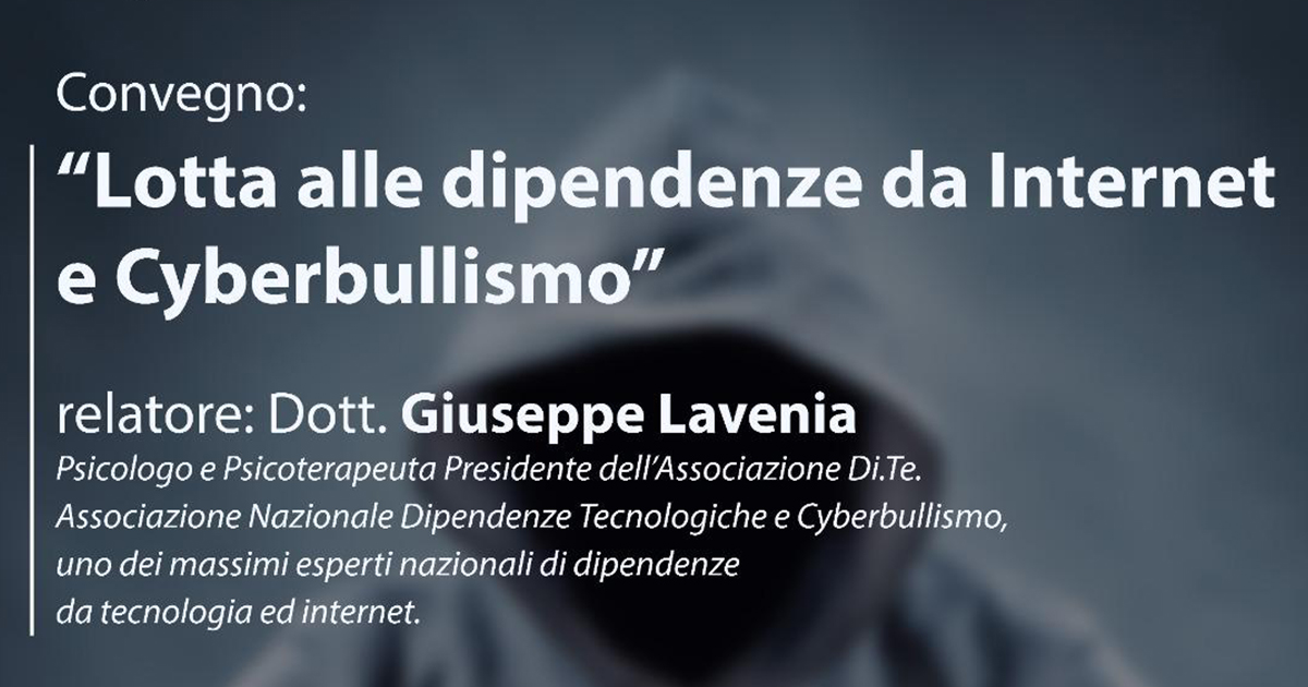lotta alle dipendenze da internet e cyberbullismo cover giuseppe lavenia